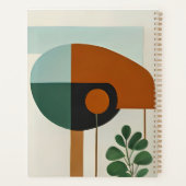 Bird-Form Minimalistisch Abstrakt Planer (Rückseite)