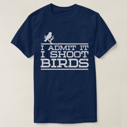 Bird Fotograf I Shoot Birds Gift T-Shirt (Design vorne)