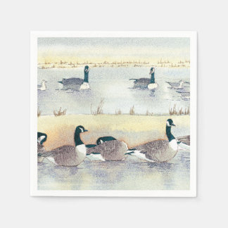 Bird Gean Watercolor Land Rustikales Papier Napkin Serviette