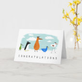 Bird Grads Herzlichen Glückwunsch Abschluss Glückw Karte (Gelbe Blume)