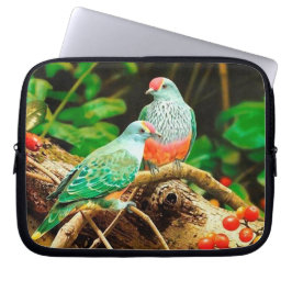 Bird green_funda laptopschutzhülle