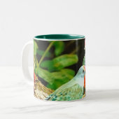 Bird green_iphone zweifarbige tasse (Vorderseite Links)