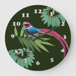 Bird Große Wanduhr