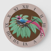 Bird Große Wanduhr (Vorderseite)