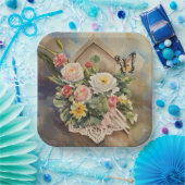 Bird House Bouquet - Papierplatte Pappteller (Party)