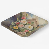 Bird House Bouquet - Papierplatte Pappteller (Gewinkelt)