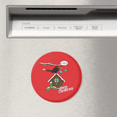 Bird House Frohe Weihnachten Magnet (In Situ (Geschirrspüler))