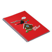 Bird House Frohe Weihnachten Notizblock (Rechte Seite)