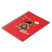 Bird House Frohe Weihnachten Notizblock (Linke Seite)