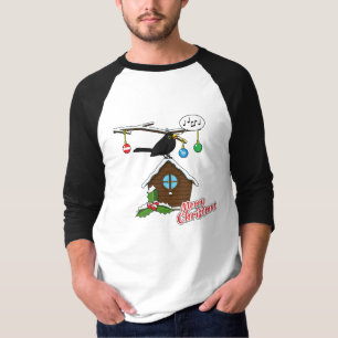 Bird House Frohe Weihnachten T-Shirt