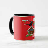 Bird House Frohe Weihnachten Tasse (Vorderseite Links)