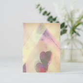Bird House Heart Abstract Postkarte (Stehend Vorderseite)