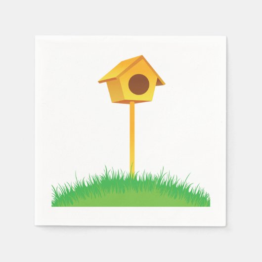 Bird House Paper Napkins Serviette (Vorderseite)