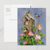 Bird House Postcard Postkarte (Vorne/Hinten)