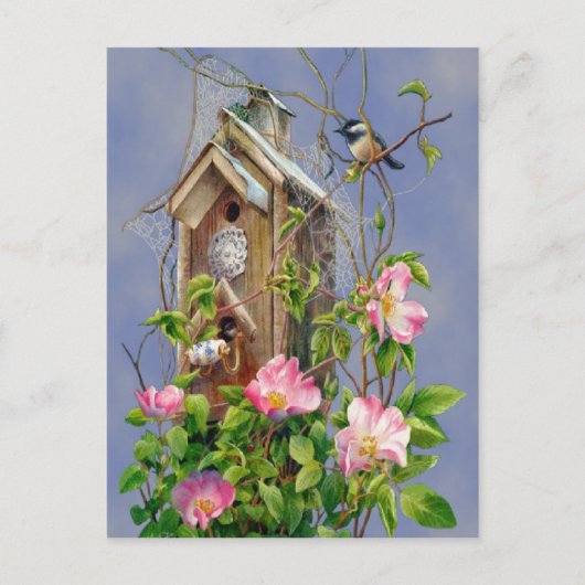 Bird House Postcard Postkarte (Vorderseite)