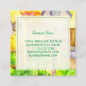 Bird House Realtor Quadratische Visitenkarte (Rückseite)