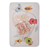 Bird House Zuhause Sweet Zuhause Large Bath Mat Badematte (Vorderseite Vertikal)