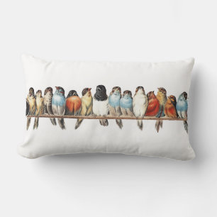 Bird Hütte Französischer Bauernhof Landwirbel Kiss Lendenkissen