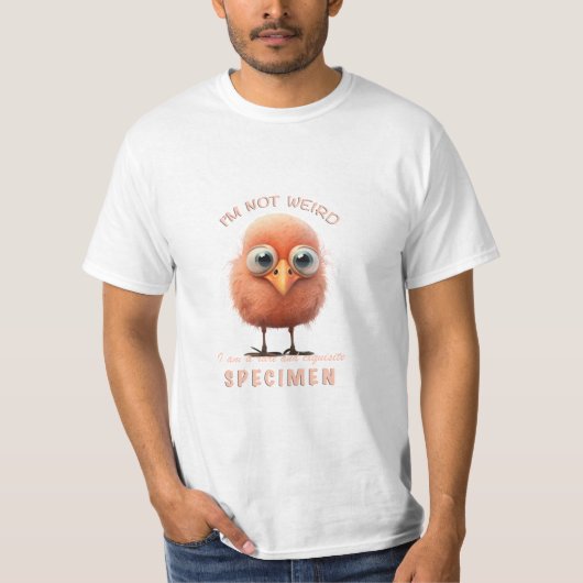 Bird ich bin nicht komisch ich bin seltene Spekula T-Shirt (Vorderseite)