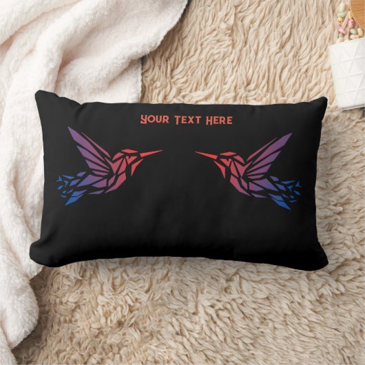 Bird Image Custom Murray Schriftart Fabric Cotton  Lendenkissen (Decke)