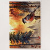 Bird in Autumn Puzzle (Vertikal)