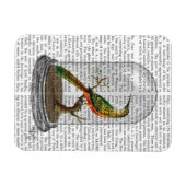 Bird in Bell Jar Magnet (Horizontal)