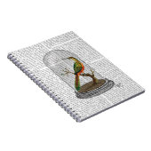 Bird in Bell Jar Notizblock (Rechte Seite)