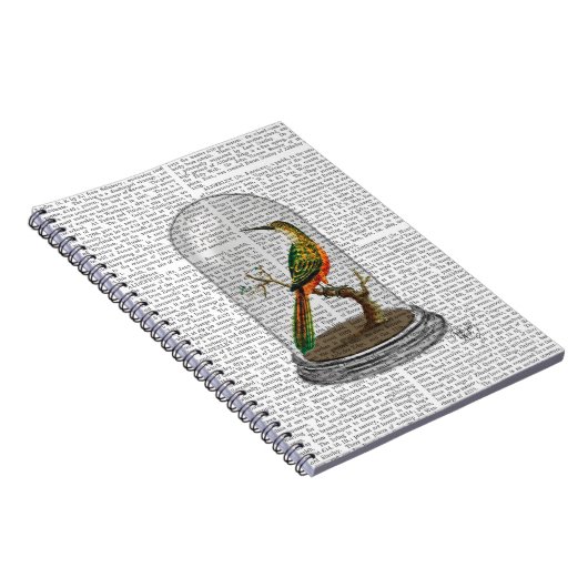 Bird in Bell Jar Notizblock (Rechte Seite)
