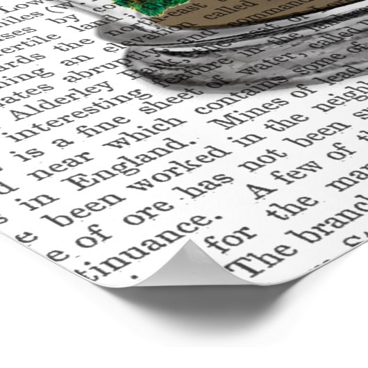 Bird in Bell Jar Poster (Ecke)