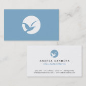 BIRD IN CIRCLE LOGO (BLUE) Business Card Visitenkarte (Vorne/Hinten)