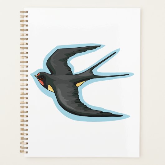Bird in Flight Spiral Planner Planer (Vorderseite)
