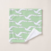Bird in Flight Zuhause Bath Accessoire Minze Badhandtuch Set (Waschlappen)
