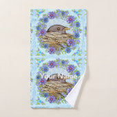 Bird in Nest Bath Handtuch Set (Handtuch)