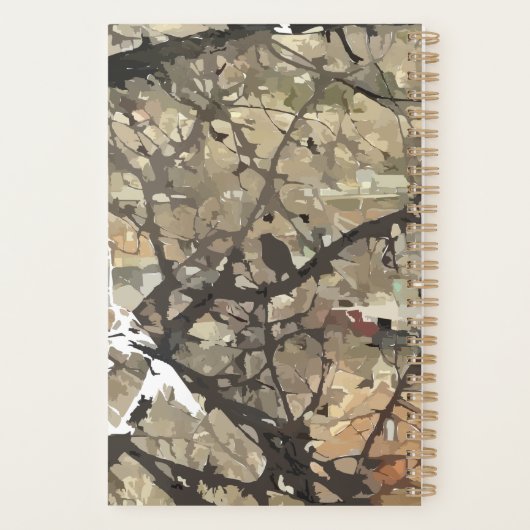 Bird in Tree Planner Planer (Rückseite)