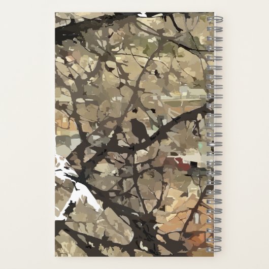 Bird in Tree Spiral Notebook Notizblock (Rückseite)