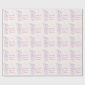 Bird Käfig lila rosa Gastgeschenk Hochzeit Bridema Geschenkpapier (Flach)