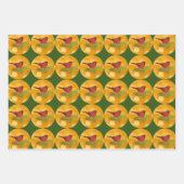 Bird Kardinal Wrapper Paper Geschenkpapier Set (Vorderseite 2)