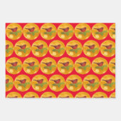 Bird Kardinal Wrapper Paper Geschenkpapier Set (Vorderseite)