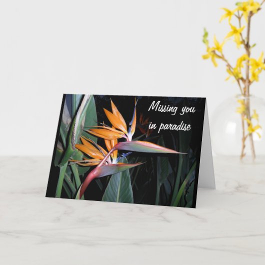 Bird Karte (Gelbe Blume)