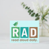 Bird KRASS - Lest tägliches Geschenk Postkarte (Stehend Vorderseite)