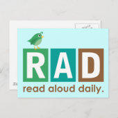 Bird KRASS - Lest tägliches Geschenk Postkarte (Vorne/Hinten)