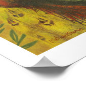 Bird Lady Fine Art Print Poster (Ecke)