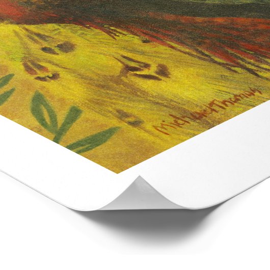 Bird Lady Fine Art Print Poster (Ecke)