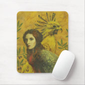 Bird Lady Mutant Design Mousepad (Mit Mouse)