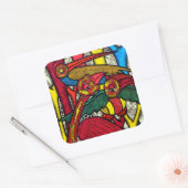 Bird Life Quadratischer Aufkleber (Umschlag)