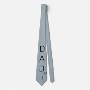 Bird Line Art Vater Geschenk Neck Tie Krawatte