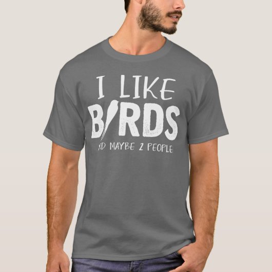 Bird Lover Joke People Budgie Parrot Hummingbird T-Shirt (Vorderseite)
