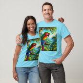 Bird Lover Macaw Parrot Blue T - Shirt (Unisex)