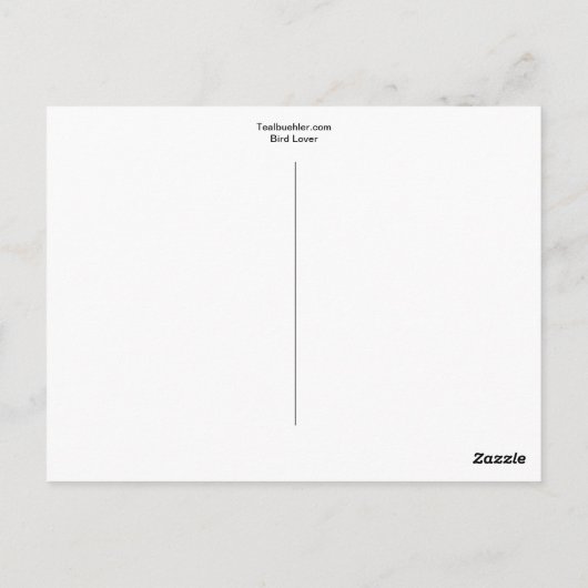 Bird Lover Postkarte (Rückseite)