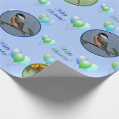Bird Lover's Birthday - Chickadees Geschenkpapier (Ecke)